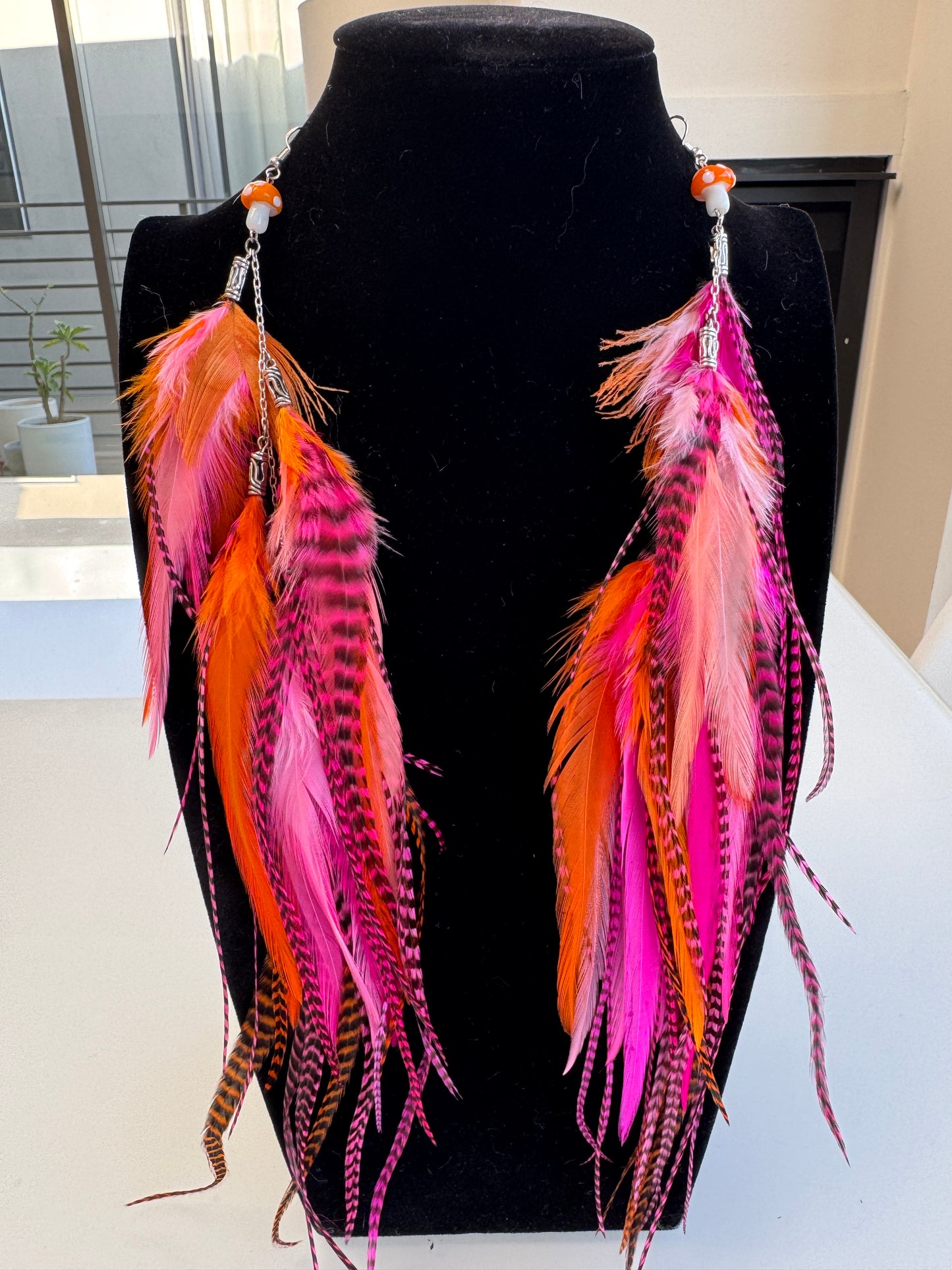 Juicebox Jam - MEGA Fluffy Feather Earrings