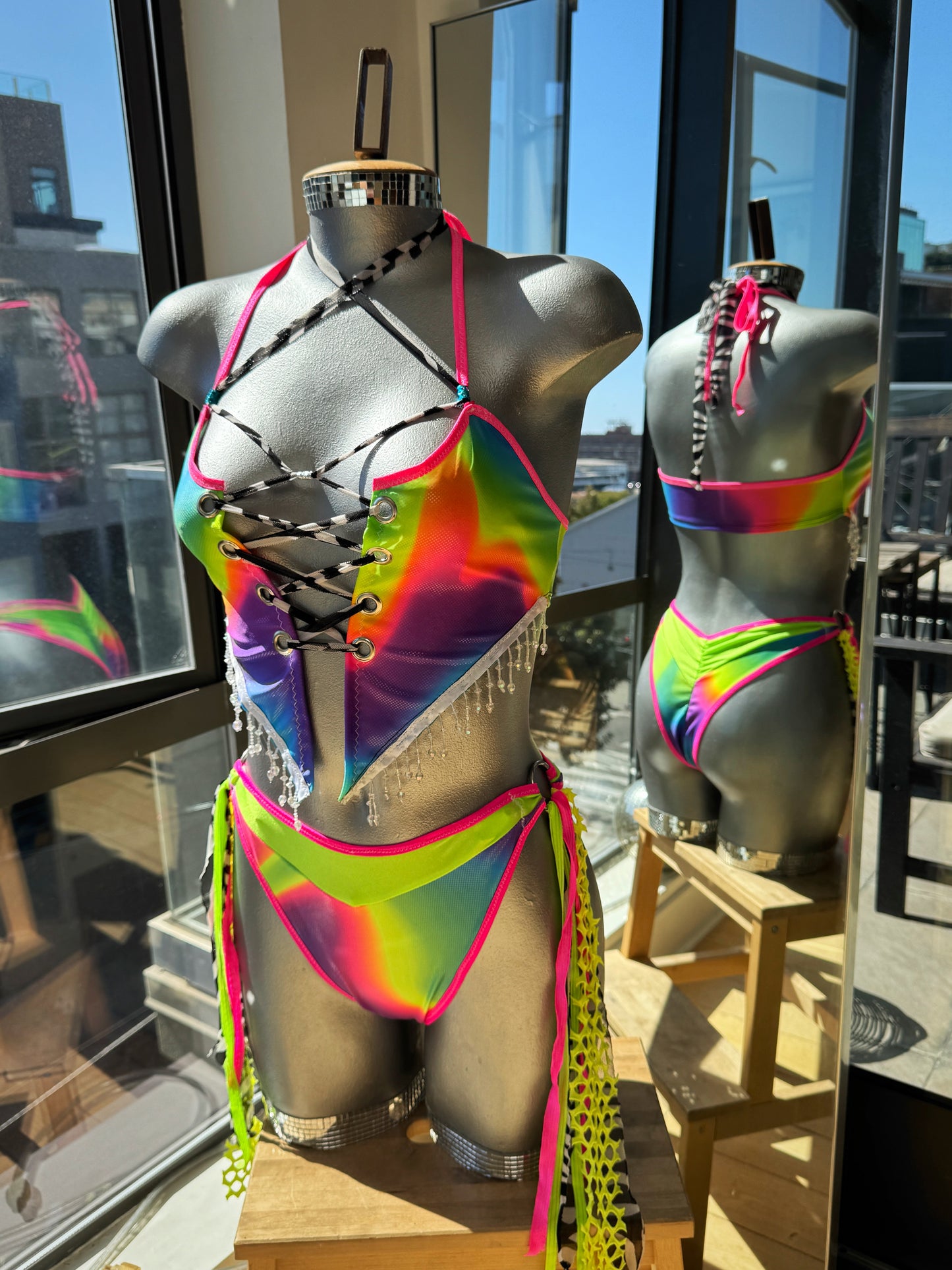 Neon Nights Rave Set (2 pc) - Size S/M (ready to ship)