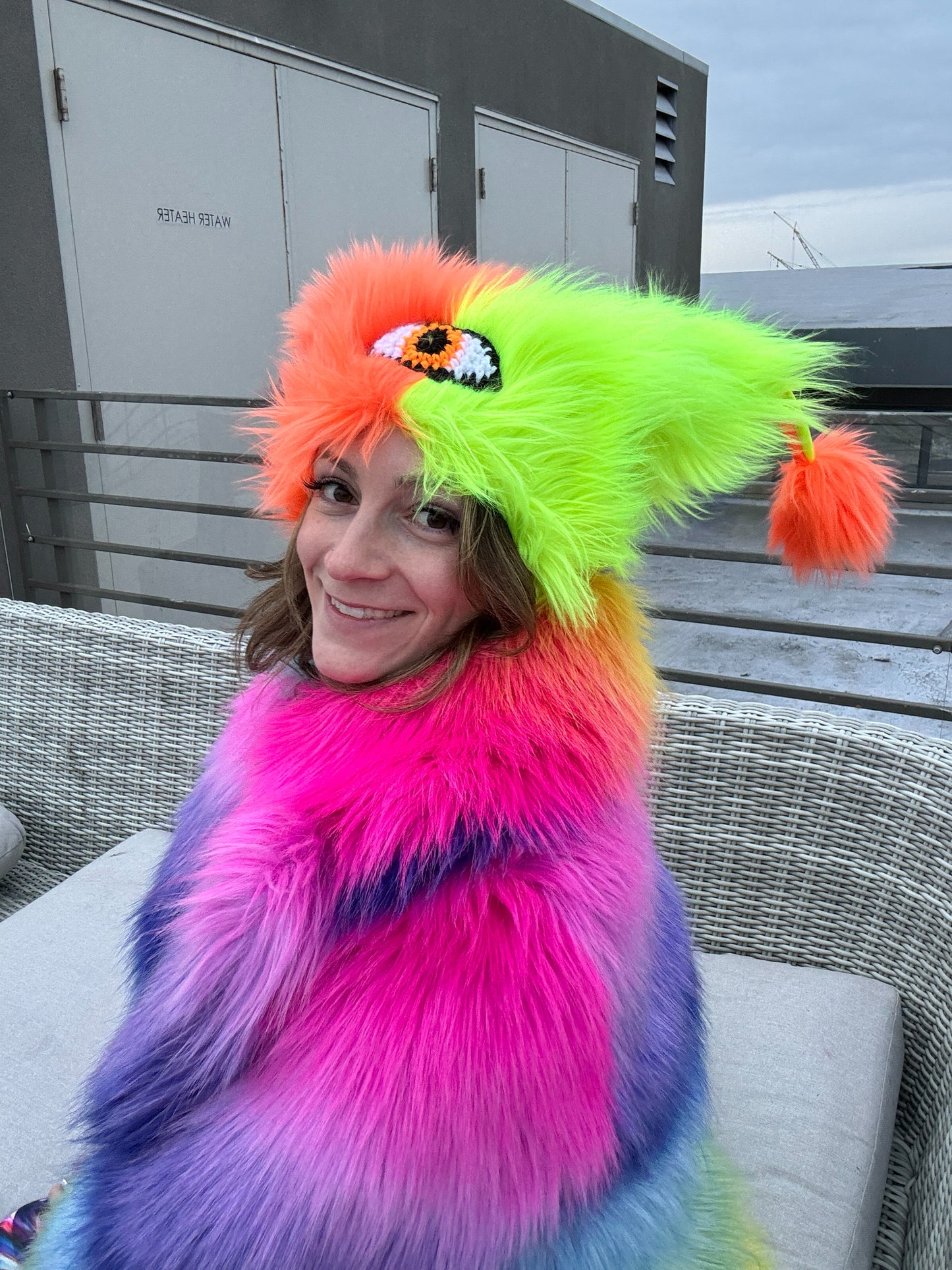 highlighter all nighter - monster bopper hat - 22"