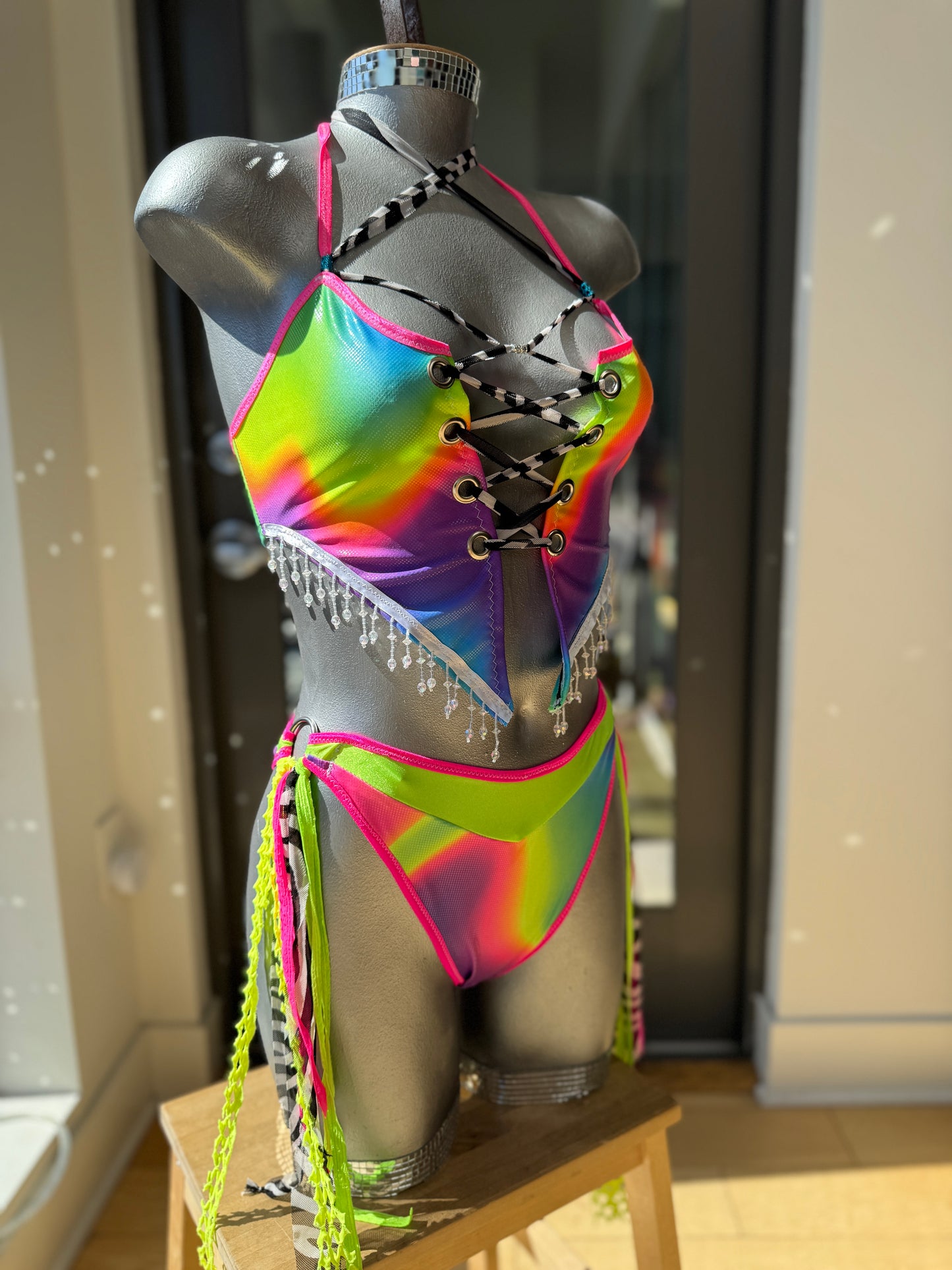 Neon Nights Rave Set (2 pc) - Size S/M (ready to ship)