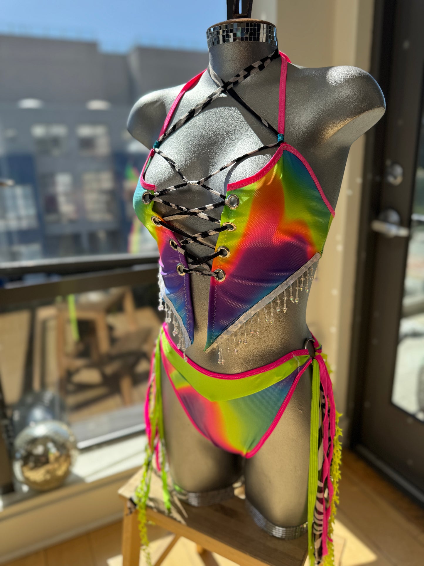 Neon Nights Rave Set (2 pc) - Size S/M (ready to ship)