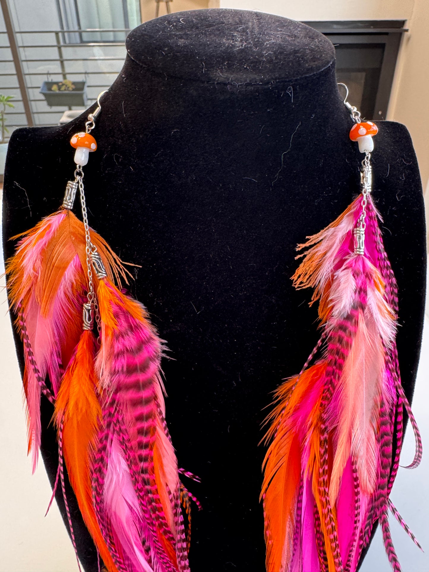 Juicebox Jam - MEGA Fluffy Feather Earrings