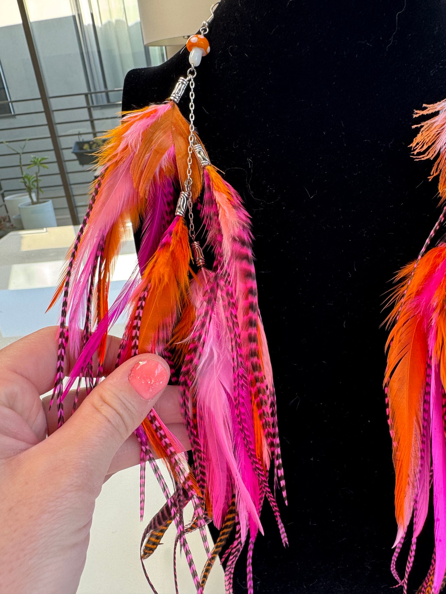 Juicebox Jam - MEGA Fluffy Feather Earrings