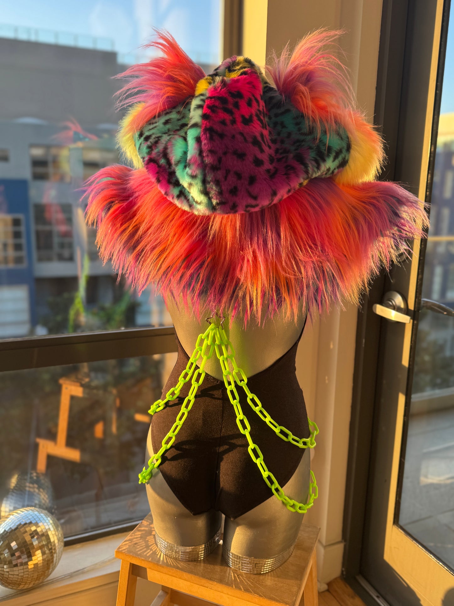 Kandi Kidd - Rainbow Fluffe Hood