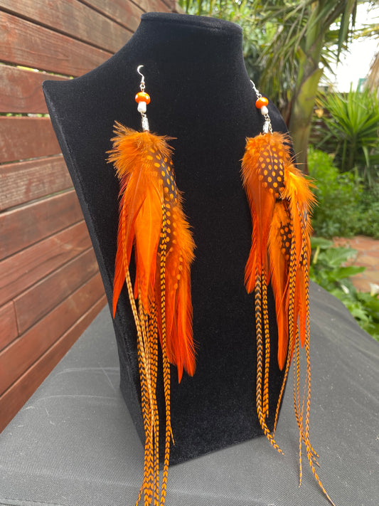 Autumn Bae - Fluffy Feather Earrings