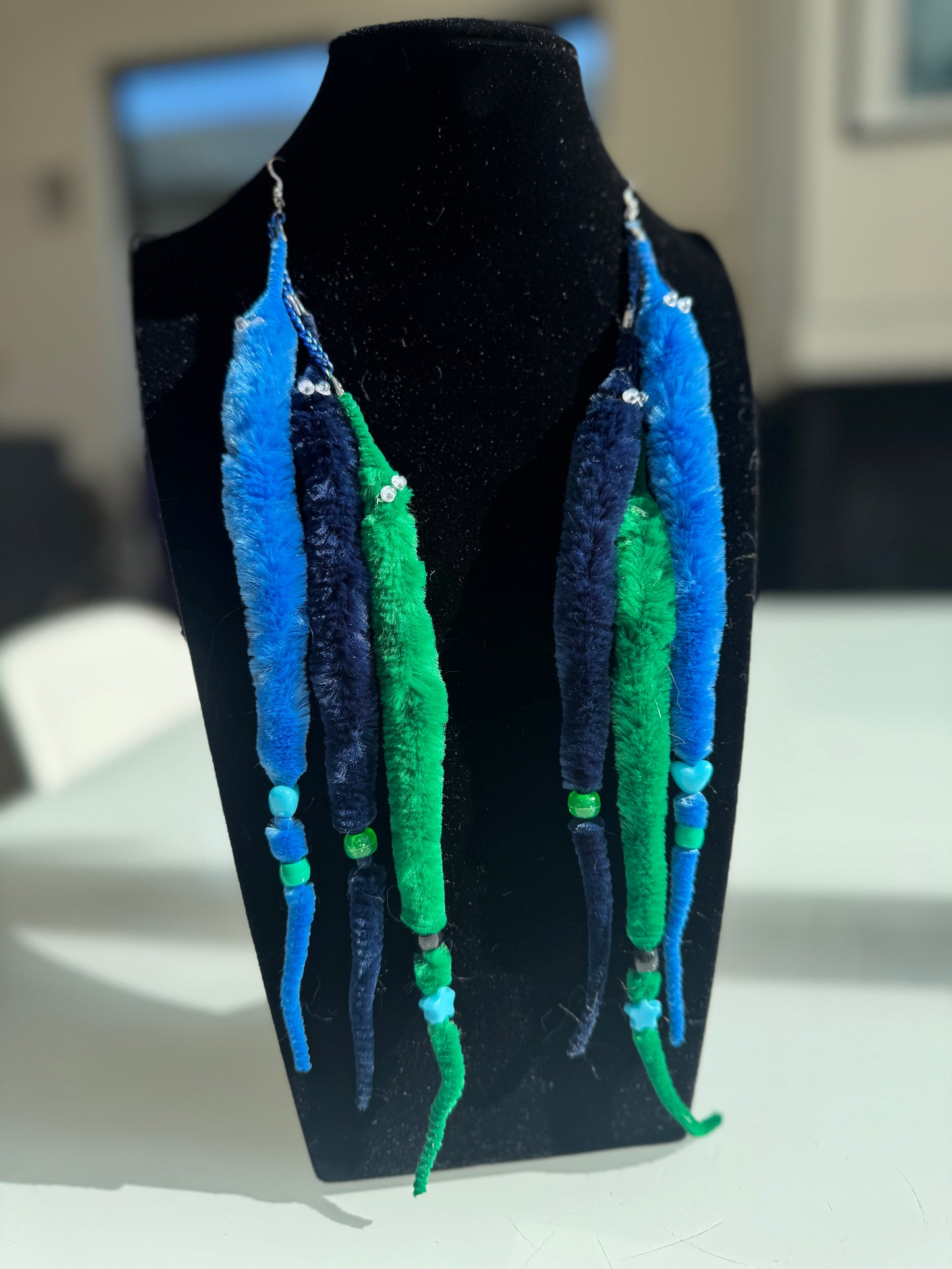 kandi worm earrings