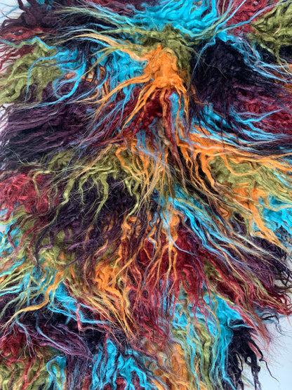 earthy multicolor u-shaped fluffe wrap