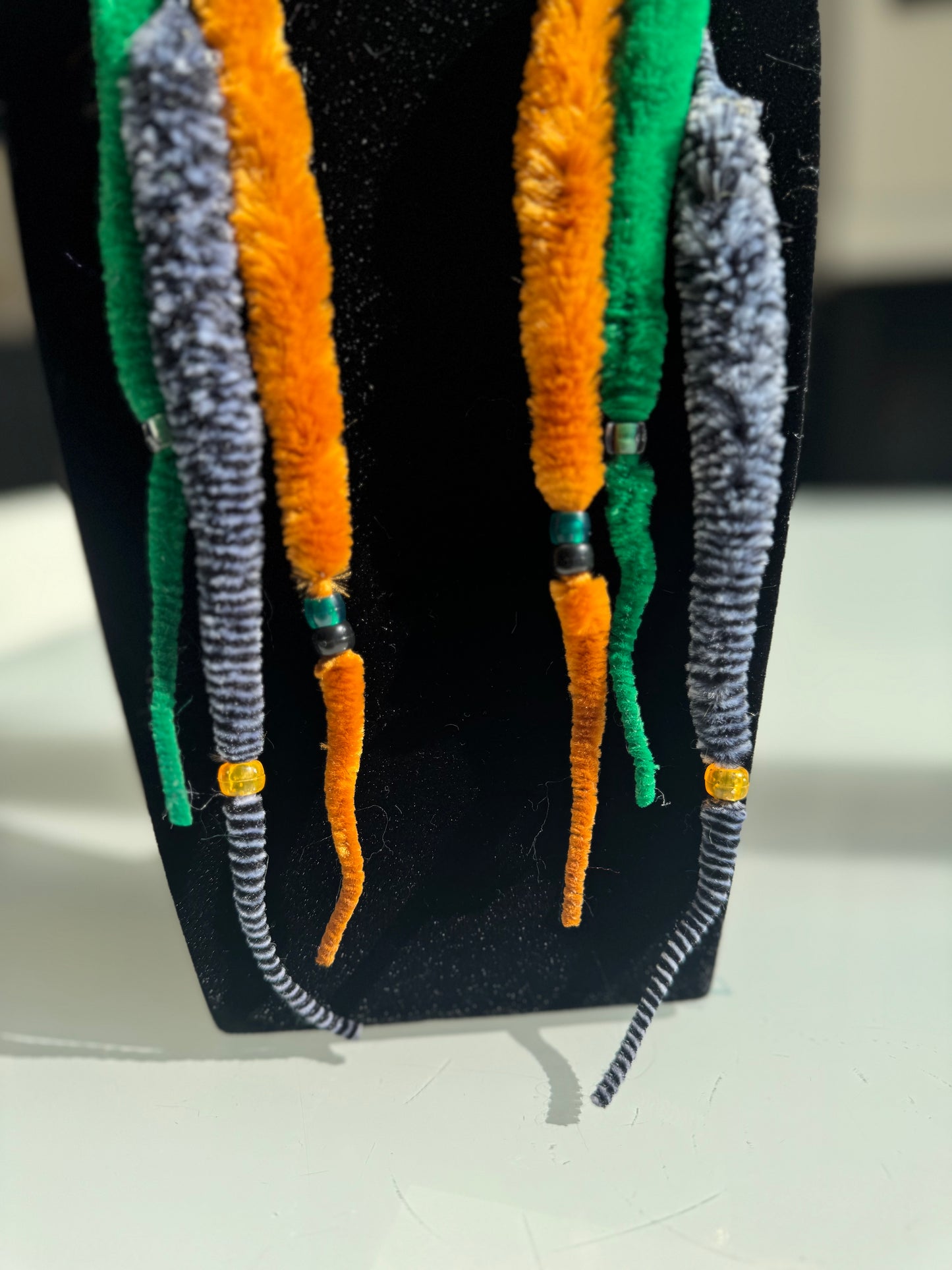 kandi worm earrings