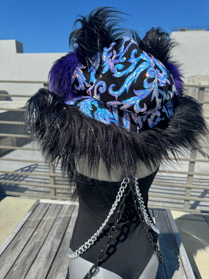 Night Magic - Sequin Fluffe Hood