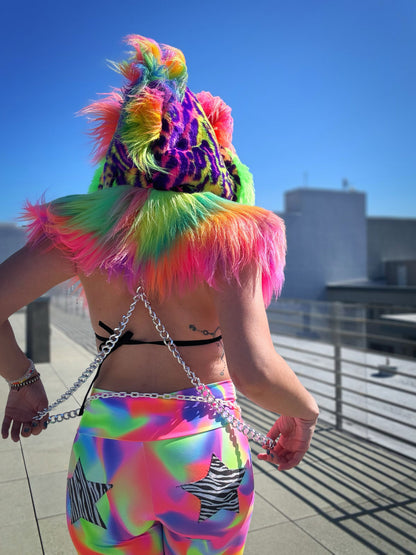 Freakyy Friday  - Neon Fluffe Hood
