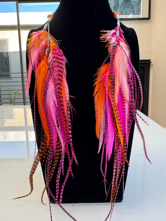 Juicebox Jam - MEGA Fluffy Feather Earrings
