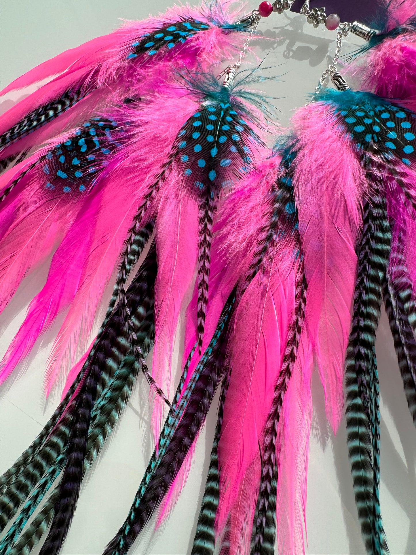 NEON PRINCESS - Mega Fluffy UV Reactive Feather Earrings