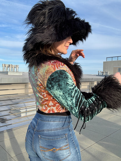 Dark Like Night - Big Floofy Bucket Hat - Unisex S/M