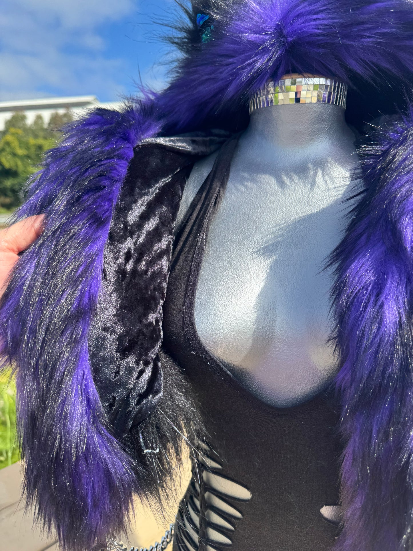 Fairy Rave Mother - Sequin Fluffe Hood
