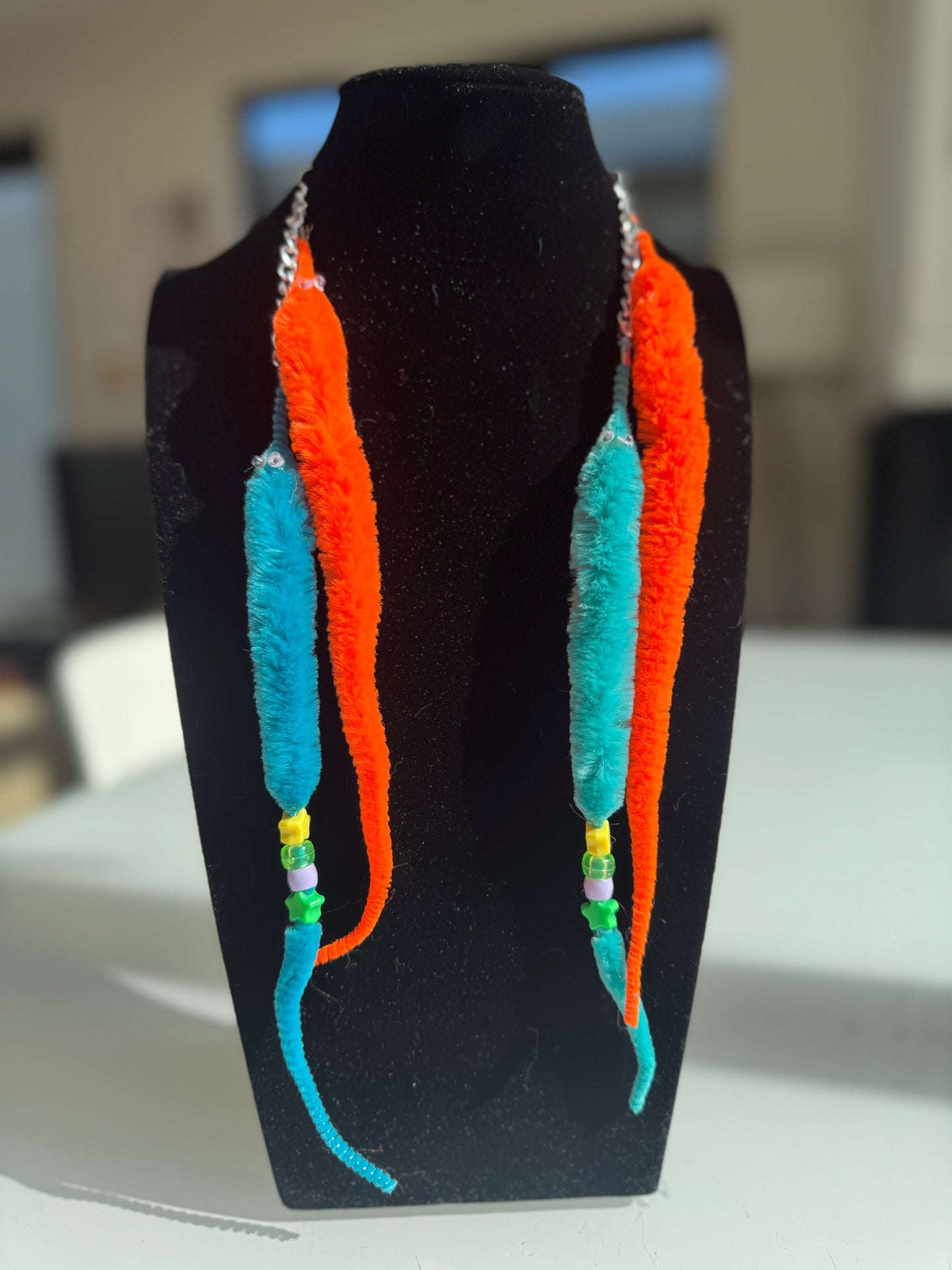 kandi worm earrings