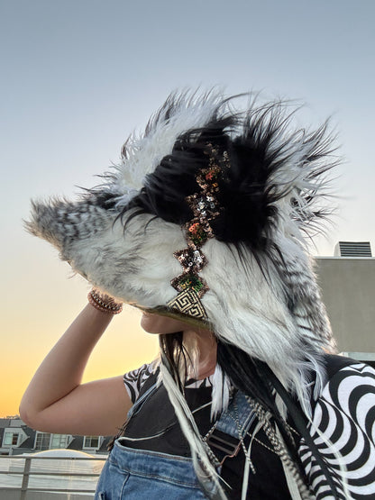 Lamb Chopz - Big Floofy Patchwork Bucket Hat - Unisex S