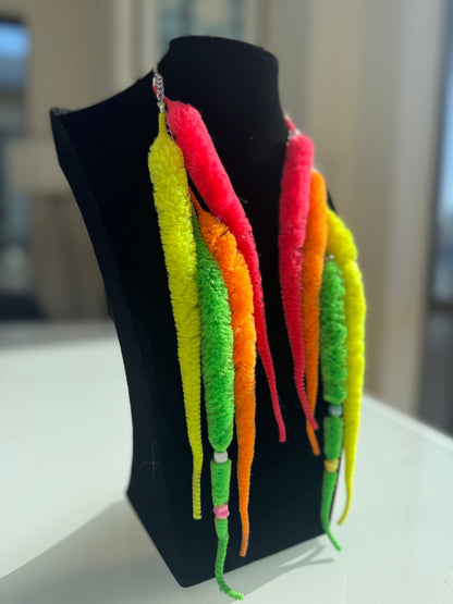 kandi worm earrings