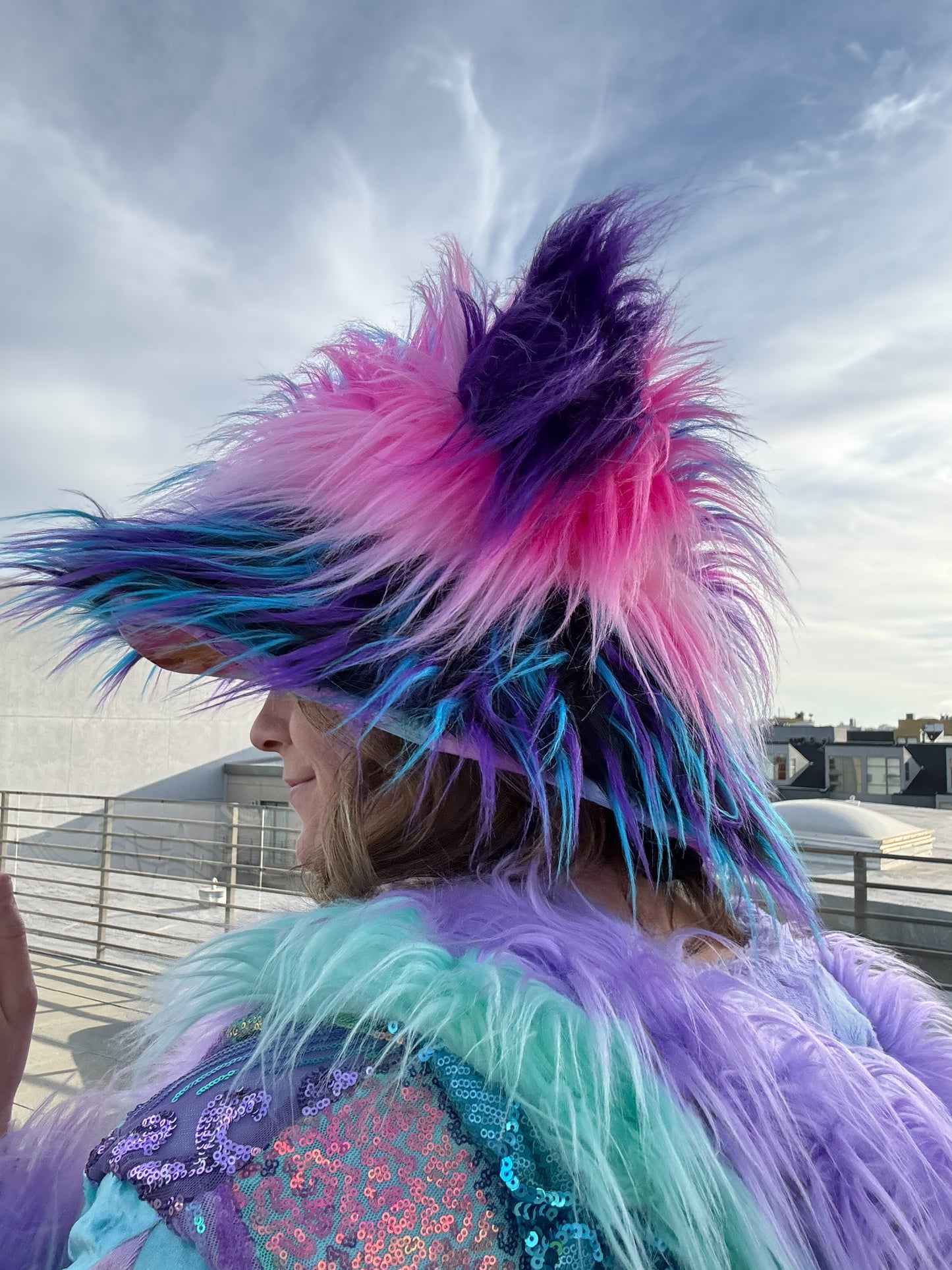 custom kitty fluffe bucket hat