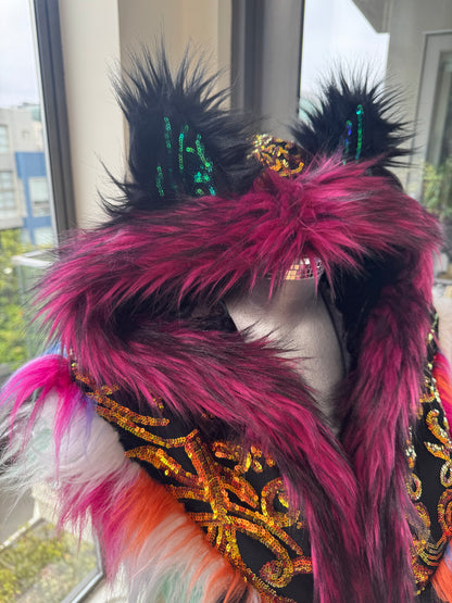 Rich Grrrl - Sequin Fluffe Hood