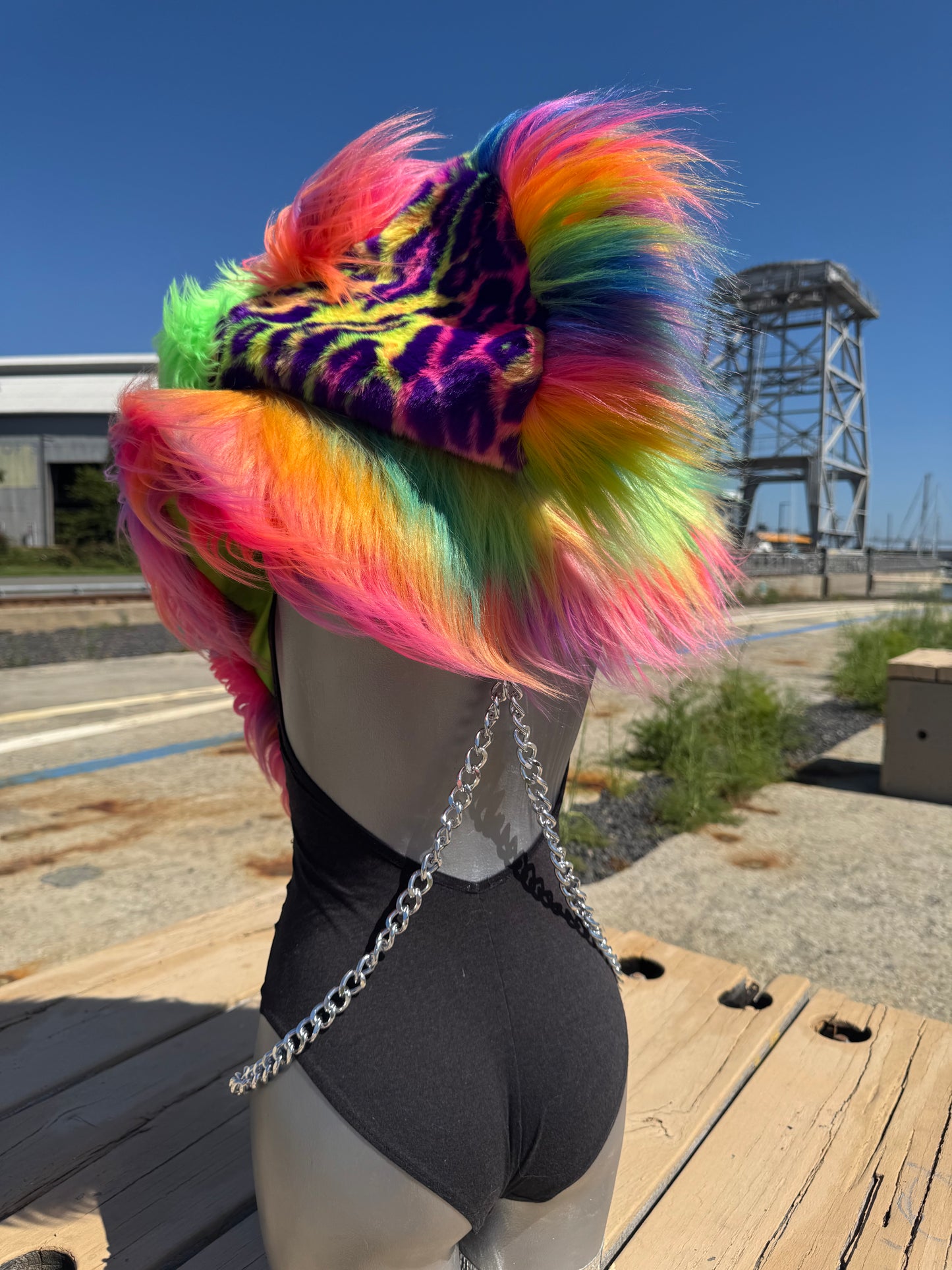 Freakyy Friday  - Neon Fluffe Hood