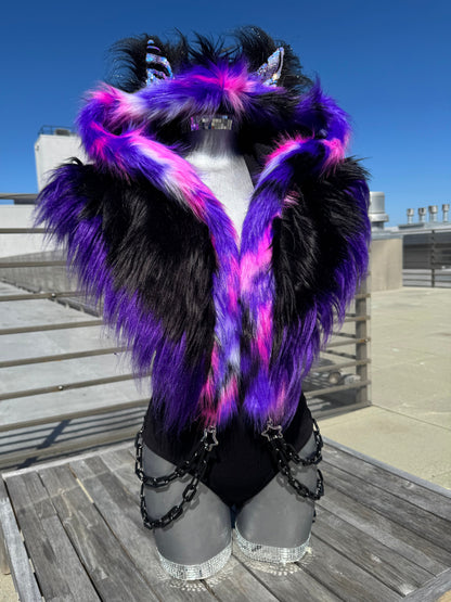 Cheshire 2.0 - Fluffe Hood [READY TO SHIP]