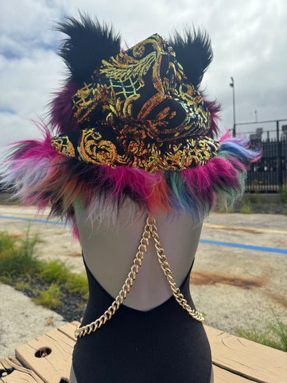 Rich Grrrl - Sequin Fluffe Hood