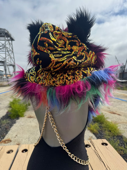 Rich Grrrl - Sequin Fluffe Hood