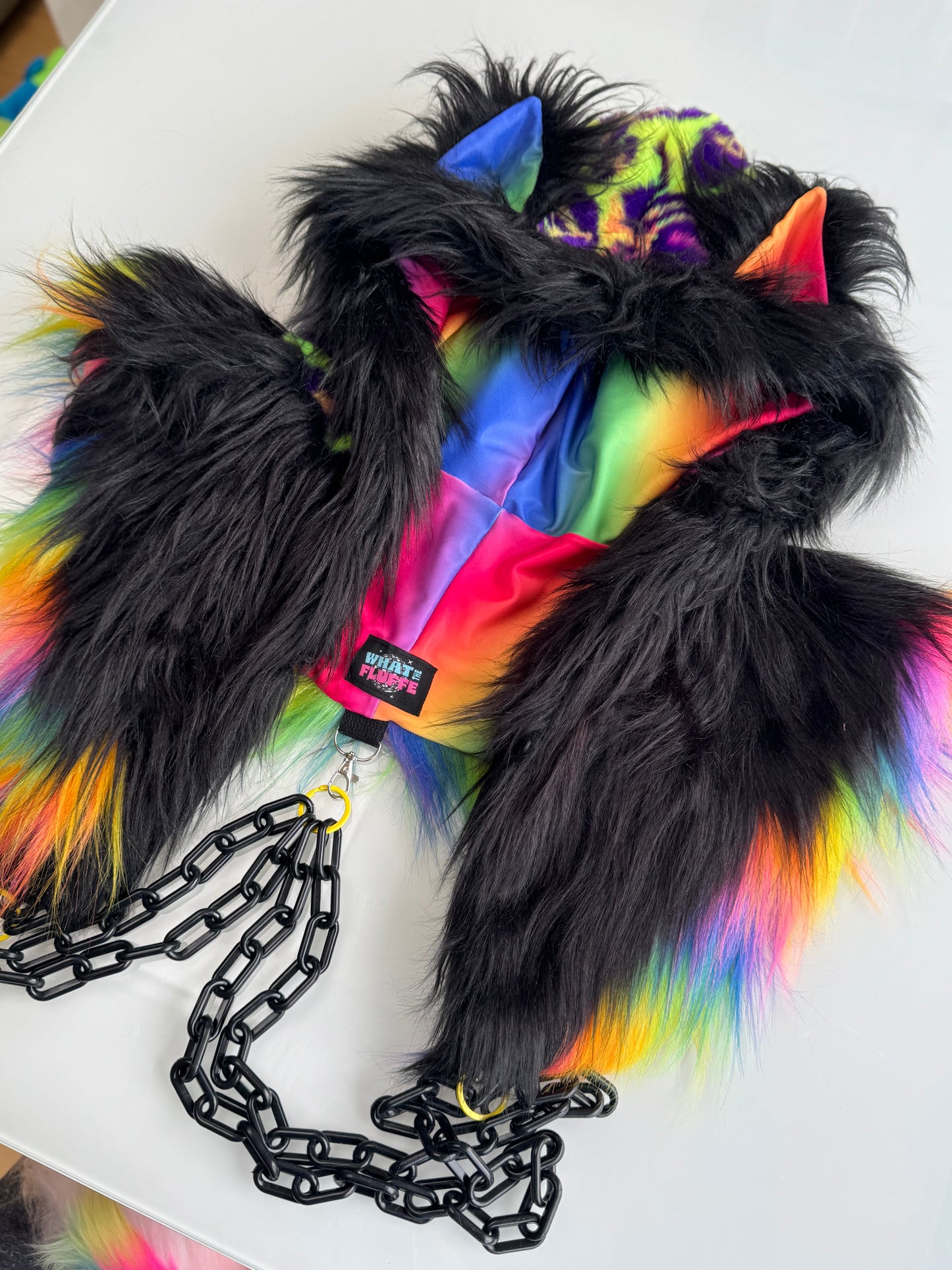 Black Rainbow - Fluffe Hood