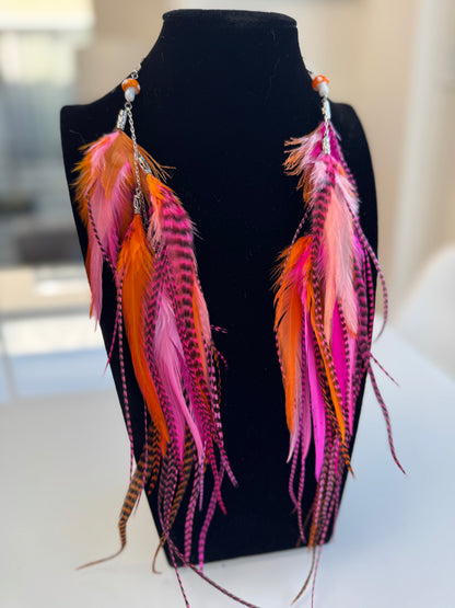 Juicebox Jam - MEGA Fluffy Feather Earrings