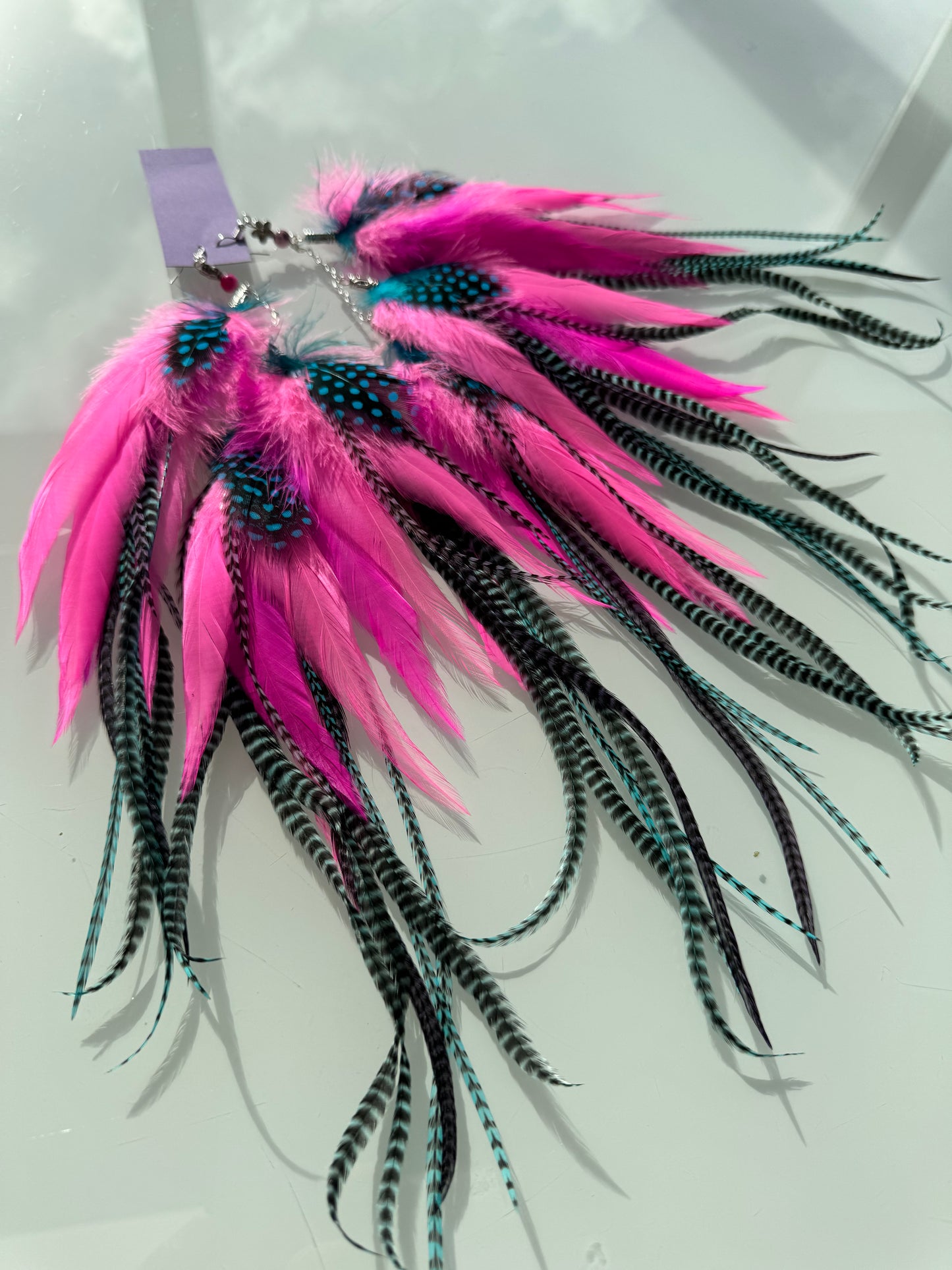 NEON PRINCESS - Mega Fluffy UV Reactive Feather Earrings