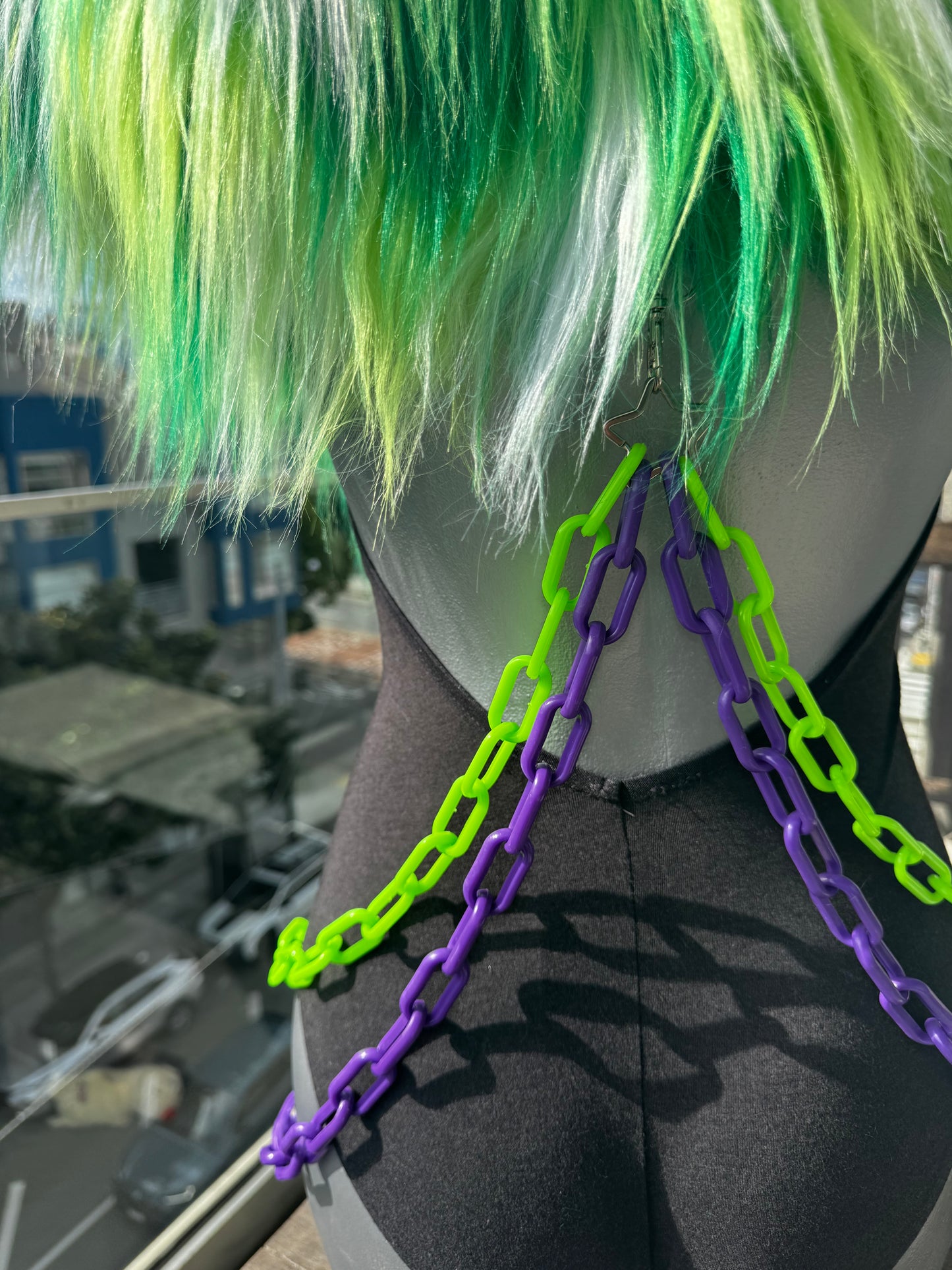 Purpz n' Greenz - Fluffe Hood (ready to ship)