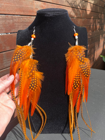 Autumn Bae - Fluffy Feather Earrings