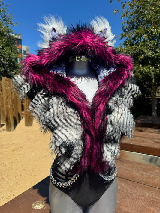 Red Velvet Cookies - Fluffe Hood  [READY TO SHIP]