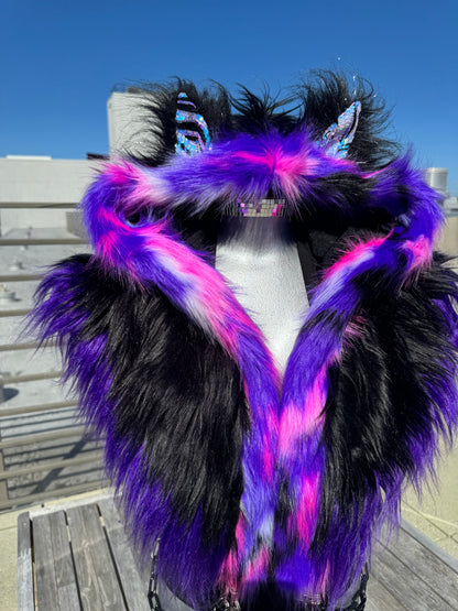 Cheshire 2.0 - Fluffe Hood [READY TO SHIP]