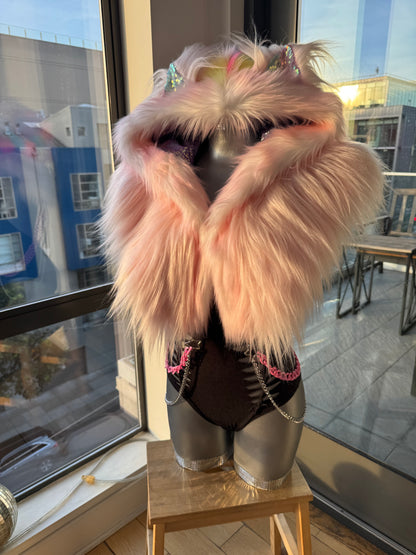 Baby Spice - Fluffe Hood (ready to ship)