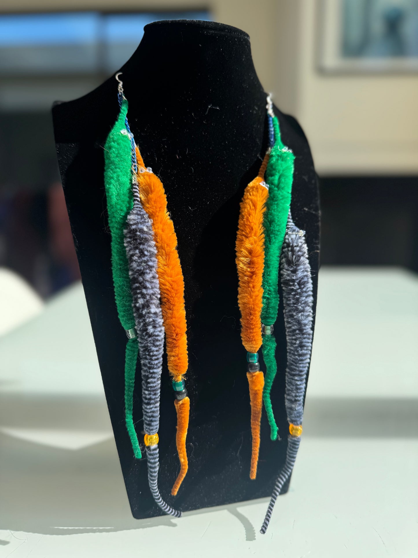 kandi worm earrings