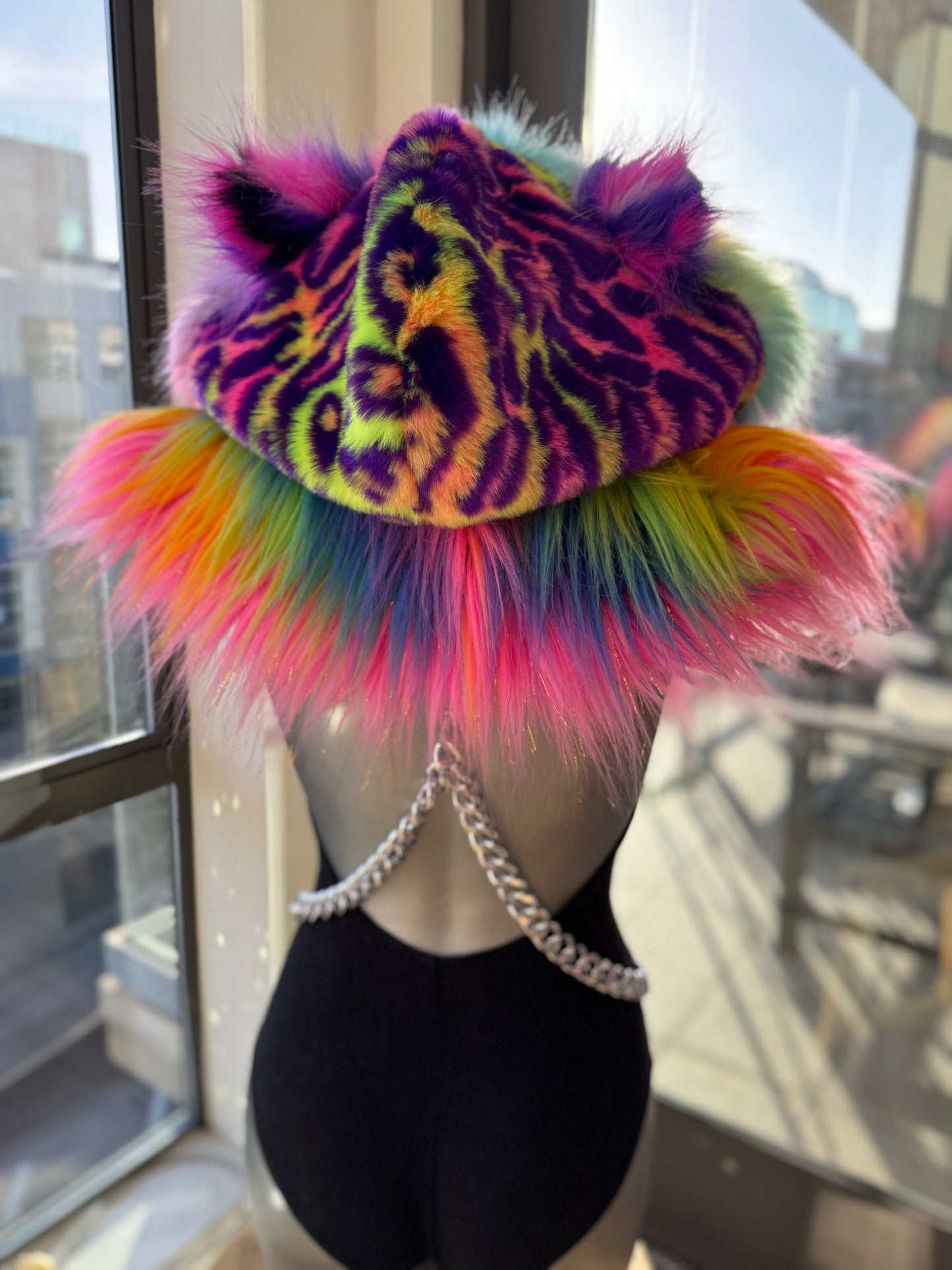 Happy Dayzzzz - Rainbow Fluffe Hood