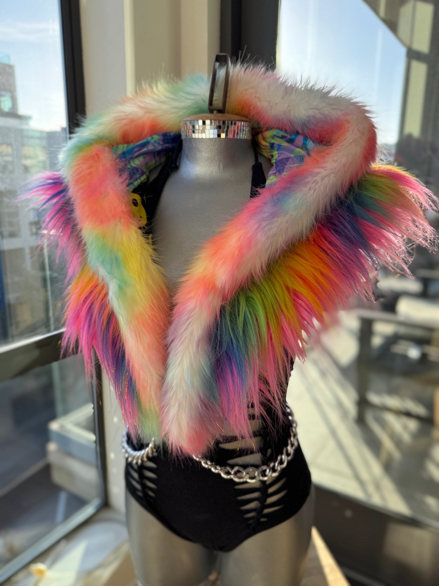 Happy Dayzzzz - Rainbow Fluffe Hood