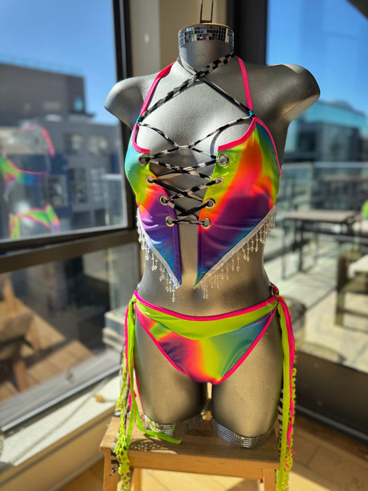 Neon Nights Rave Set (2 pc) - Size S/M (ready to ship)