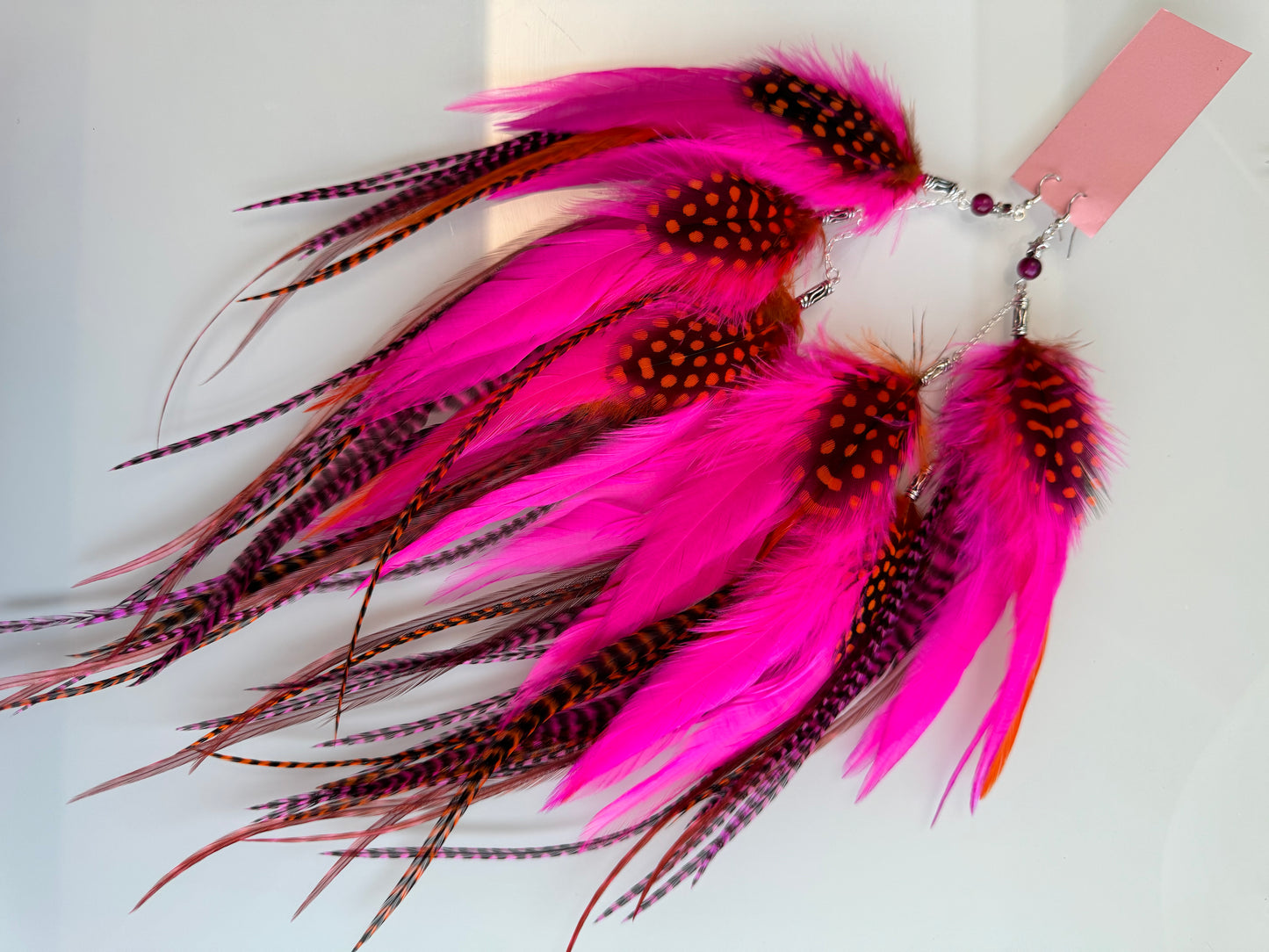 ATOMIC PUNCH - Neon Mega Fluffy Feather Earrings