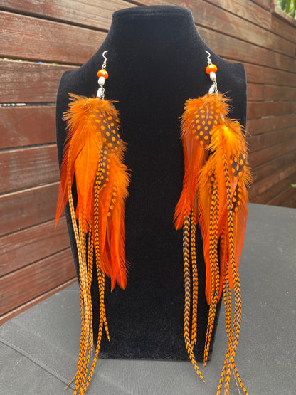 Autumn Bae - Fluffy Feather Earrings