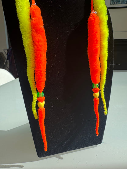 kandi worm earrings