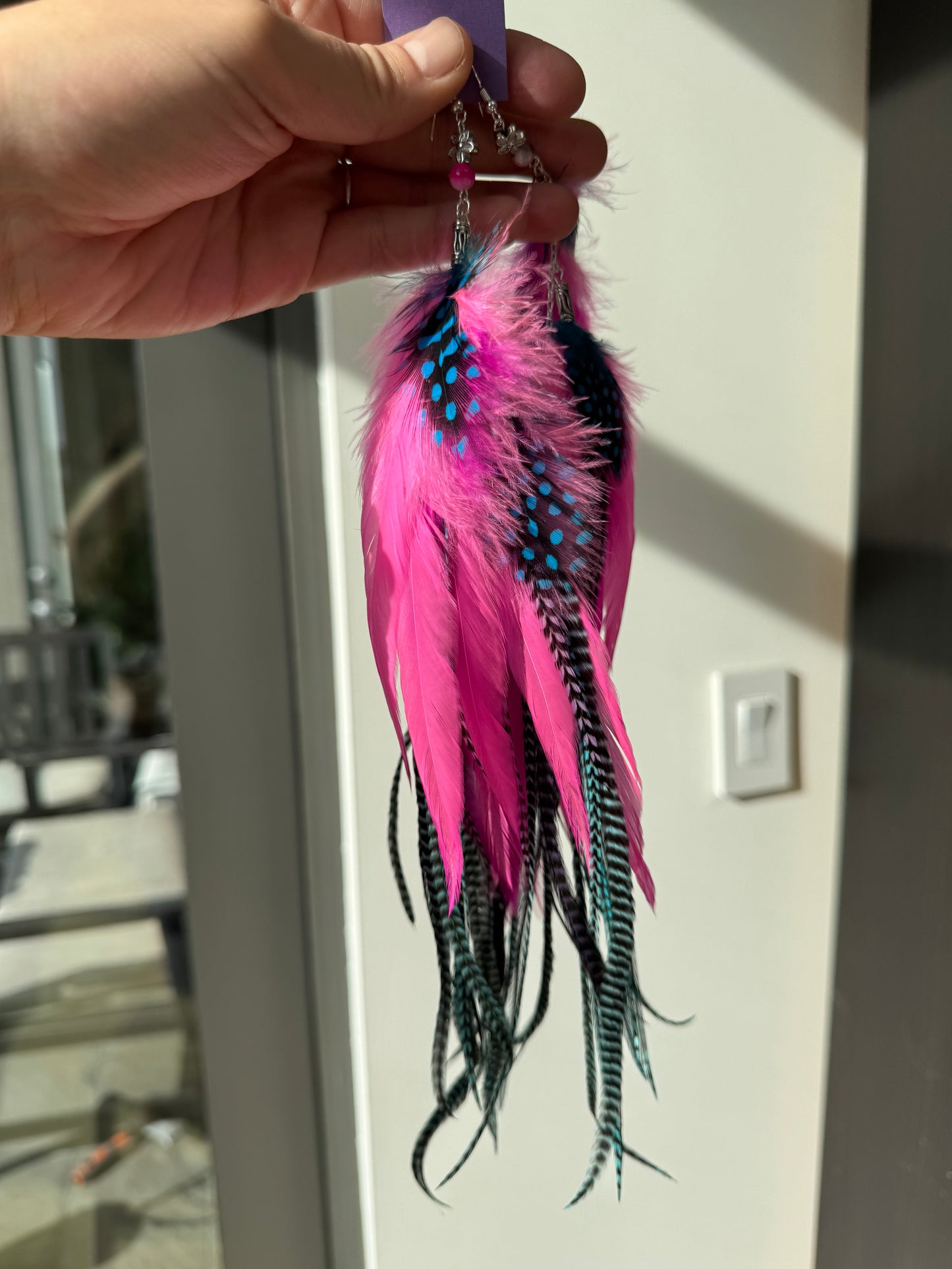 NEON PRINCESS - Mega Fluffy UV Reactive Feather Earrings