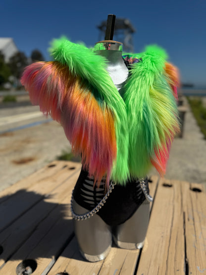 Freakyy Friday  - Neon Fluffe Hood