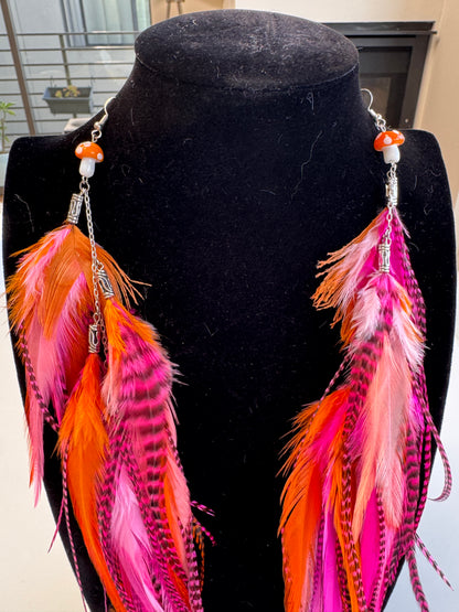 Juicebox Jam - MEGA Fluffy Feather Earrings