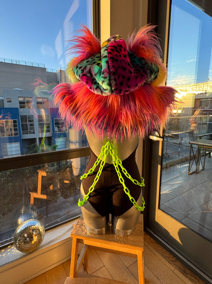 Kandi Kidd - Rainbow Fluffe Hood