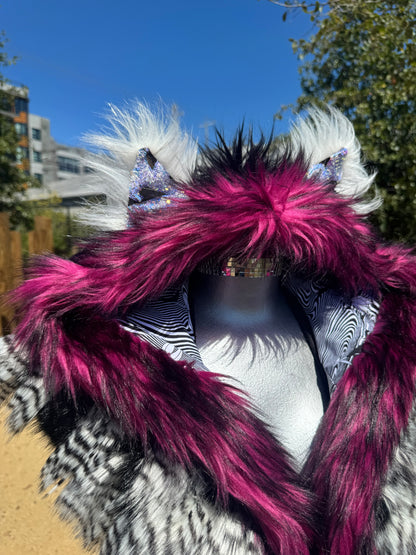 Red Velvet Cookies - Fluffe Hood  [READY TO SHIP]