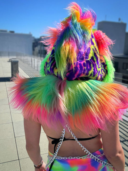 Freakyy Friday  - Neon Fluffe Hood