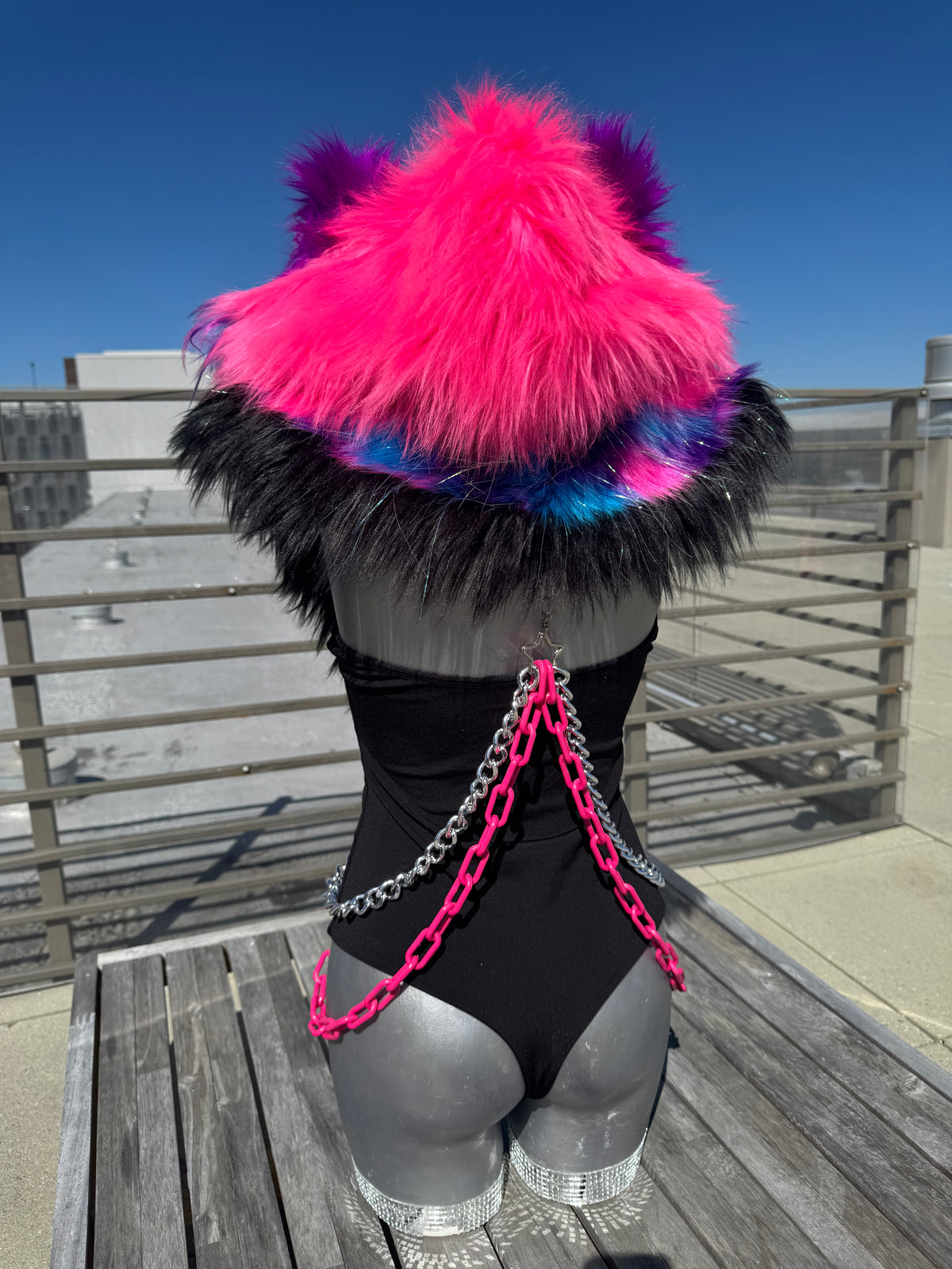 Sugar Rush - Neon Fluffe Hood