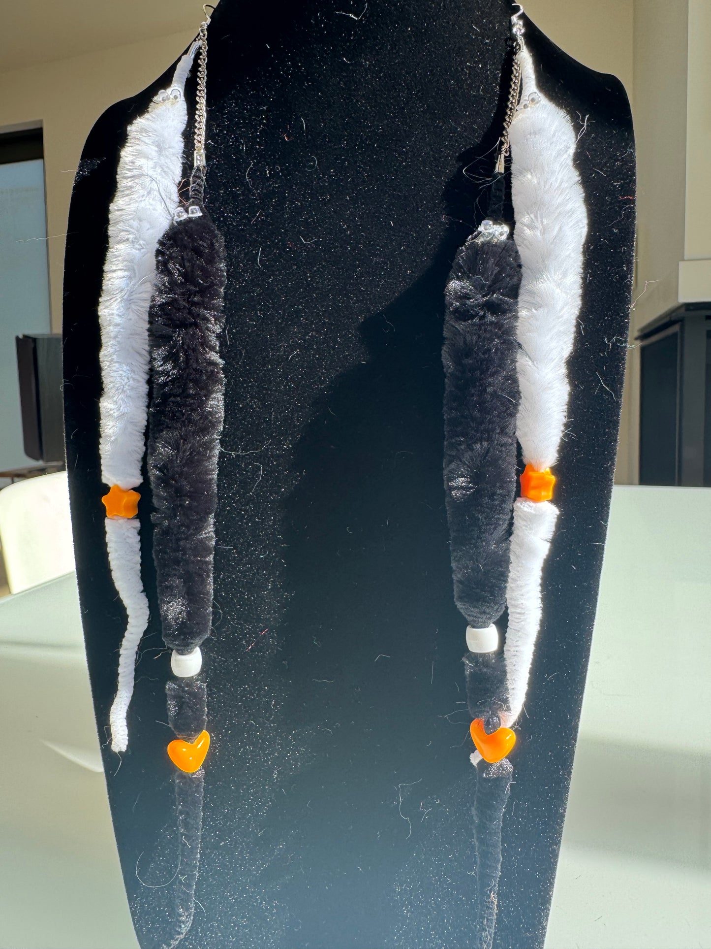 kandi worm earrings